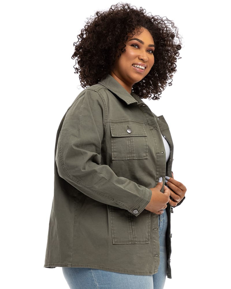 Bree Twill Utility Jacket | Kasey